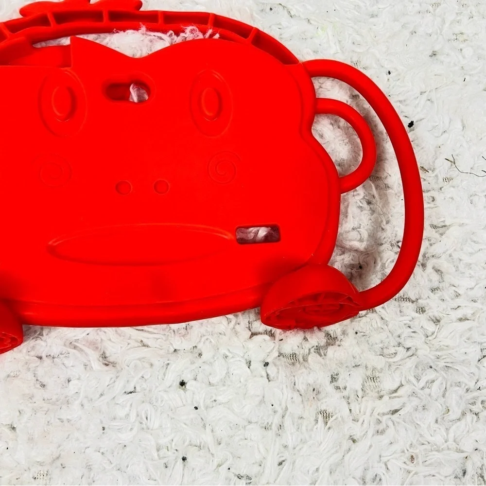 Red Tablet kids monkey Case with Handle